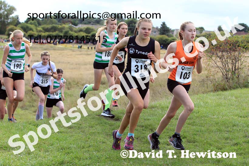 Girls under-15s, 2022 Start Fitness NEHL, Wrekenton. Photo: David T. Hewitson/Sports for All Pics